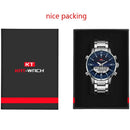 KAT-WACH Watch Male 2022 Sports Digital Watches Men Waterproof Steel Military Quartz Watch For Men Wristwatch Relogio Masculino