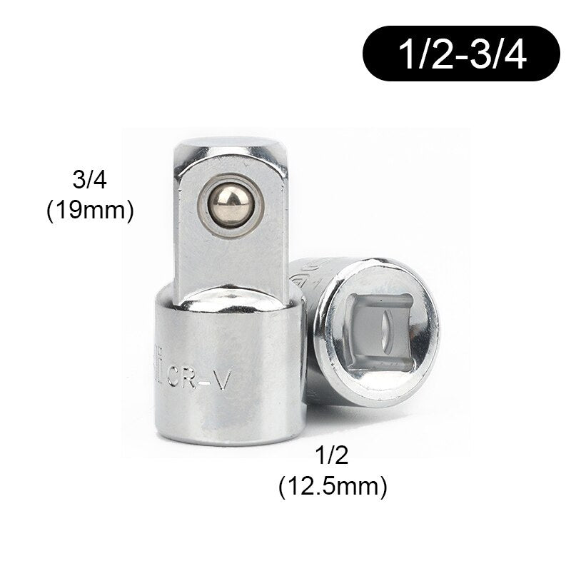 1/4&quot; 3/8&quot; 1/2&quot; Ratchet Wrench Adapter Chrome Vanadium Steel Sleeve Adapter Drive Socket Converter Wrench-sleeve Joint Converter