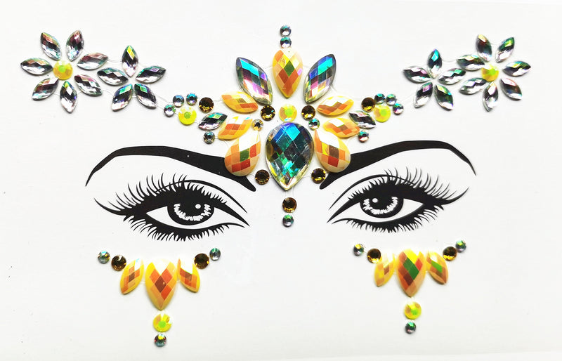 3D Sexy  face tattoo stickers Temporary tattoos  glitter fake tattoo  rhinestones for woman  Party face Jewels tatoo