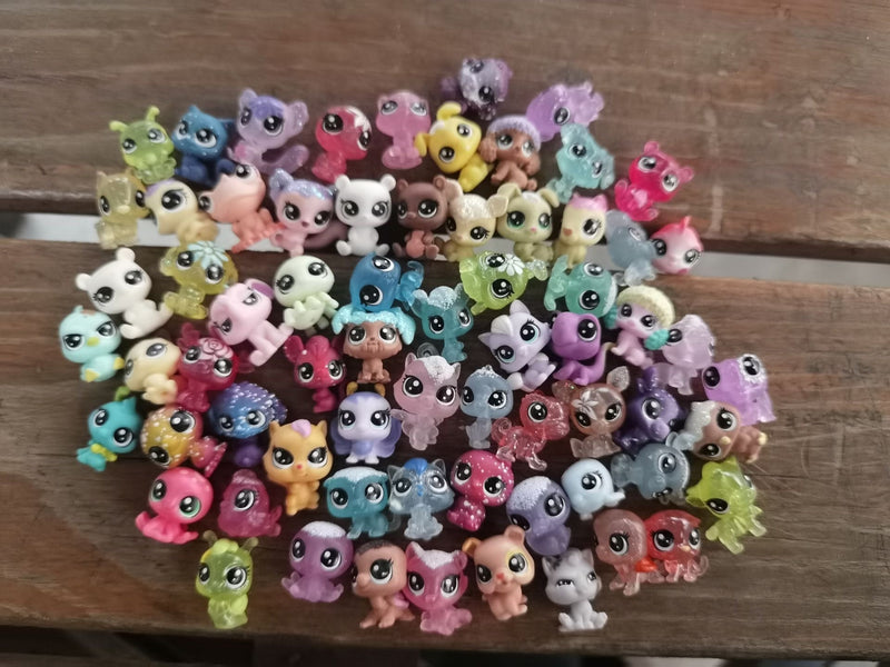 15PCS Littlest Pet Baby Shop LPS Tiniest Mini Figure Original Super Tiny Animal Sheep Bird Bunny Kids Toy Collectibles