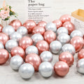 10Pcs 20pcs 5inch Gold Silver Purple Green Blue Metal Balloon Wedding Balloons Happy Birthday Latex Metal Chrome Ballon Decor