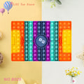 Rainbow Push Bubble Pop Fidget Stress Relief Squeeze Ball Toy for Kid Children Antistress Game Hand Simple Dimple Relax Adult