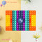 Rainbow Push Bubble Pop Fidget Stress Relief Squeeze Ball Toy for Kid Children Antistress Game Hand Simple Dimple Relax Adult