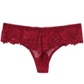 Meet&#39;r Women Sexy Lace Lingerie Temptation Low-waist Panties Embroidery Thong Transparent Hollow out Underwear Female G String