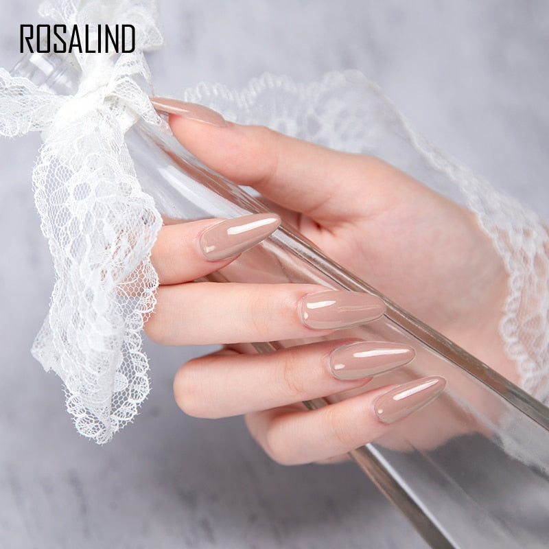 ROSALIND Nail Gel Polish Semi Permanent Polish All For Manicure Nails Art UV Hybrid Varnishes Gellak Base TOP Primer For Nails
