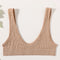 Sexy Seamless Bra Wire Free Brassiere Rib Bralette Women&