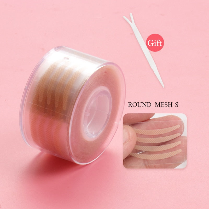 600Pcs/box Big  Eyelid Tape Sticker Double Fold Self Adhesive Eyelid Tape Stickers S/L Makeup Clear Beige Invisible Tool