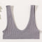 Sexy Seamless Bra Wire Free Brassiere Rib Bralette Women&