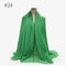 180X95CM Women Classic Muslim Crinkle Hijab Scarf Soft Cotton Head Scarves Turban Shawls Wraps Islamic Headband Femme Musulman