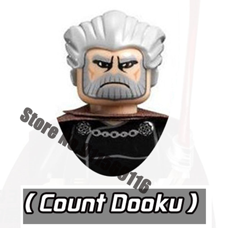 Jedi Ahsoka Tano Building Blocks Yoda Luke Skywalker Obi-Wan Kenobi Sith Palpatine Count Dooku Starkiller Brick Figure Toy