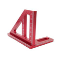 Woodworking Square Protractor Aluminum Alloy Miter Triangle Ruler High Precision Layout Measuring Tool for Engineer Carpenter