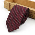 61 Colors Jacquard Striped Plaid Paisley Necktie 6cm Polyester Male Narrow Tie Skinny Tuxedo Suit Shirt Gift For Men Accessory