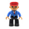 Big Size Action Figures City Princess Policemen Family Building Block Doll Character Accessory Toys Assembly Children Kids Gift