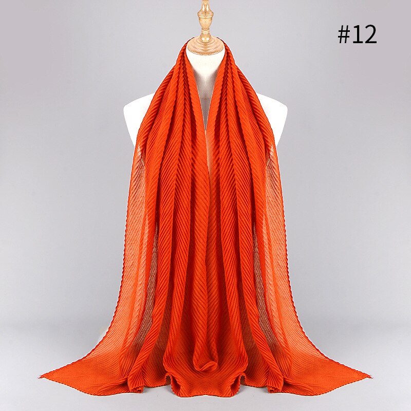 2021 NEW Flocked Bubble Cotton Scarf Hijabs For Muslim Women Soild Color Breathable Islamic Headscarf Arab Head Scarves