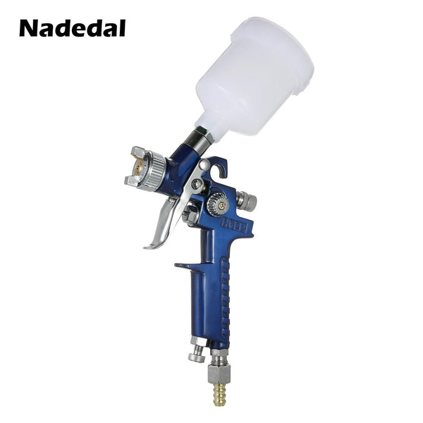 0.8mm/1.0mm Mini HVLP Spary Gun Paint Airbrush Gravity Feed Air Brush for Wall Car Painting Nail Cake Decorate Painting Spraying