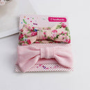 3Pcs/set Baby Headband Floral Solid Color Dot Printed Pink Bows Newborn Baby Girl Headband Hair Accessories Girls Turban