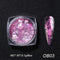 Crystal Fire Opal Flakes Nail Sequins Purple Holographic Glitter DIY Chrome Powder for Spring Nails Manicure Paillettes GL1857