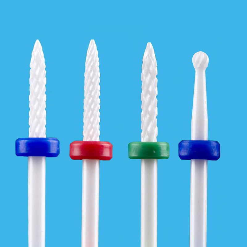 Milling Cutter For Manicure Ceramic Mill Manicure Machine Set Cutter For Pedicure Electric Nail Files Nail Drill Bit Feecy