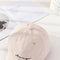 Cotton Women Baseball Cap Letter Embroidery Outdoor Visor Sun Hat Unisex Solid Color Simple Hip Hop Cap Adjustable Casual Bonnet