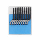 Handle Burr Metal Repair Deburring Tool Kit 10pc Router Bit Rotary Deburr Blades Remover Hand DeburRed for Wood Plastic