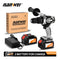 NANWEI 21V 13mm Cordless Drill Industrial Grade Brushless Impact Drill 1/2&quot; Metal Auto-locking Chuck  Ice Drill Fishing