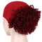 JTVOVO 2022 New Pure Color Milk Silk Pan Flower Hat Muslim Stretch Toe Cap Dubai Arab Women&