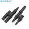 IP67 2 to 1 T Branch PV Connector TUV approved FFM or MMF 100% PP0  2.5mm sq~6.0mm TF0168