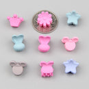 30Pcs/Bag Cute Girls Baby Heart Flower Crown Animals Colorful Hair Claws Sweet Hairpins Hair Clips Kid Hair Accessories