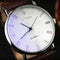 Men Watch Roman Numerals Blu-Ray Faux Leather Band Quartz Analog Business WristWatch