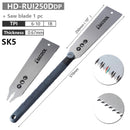 Ryoba Japanese Saw 3-Edge Tooth Pull Saws Flexible Flush Cut Hand Saw for Tenon Wood Fine Cutting Woodworking