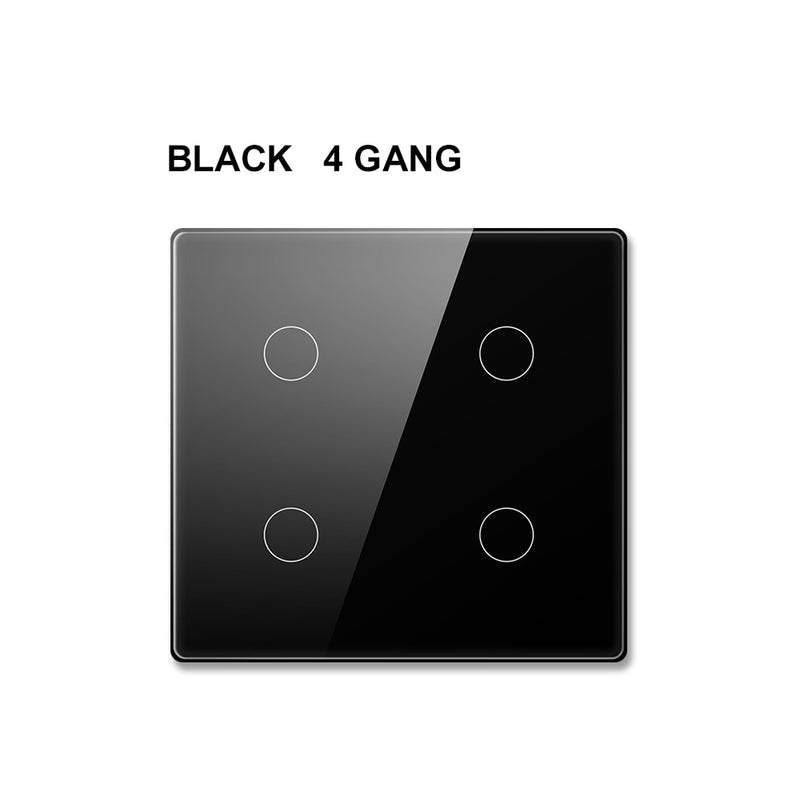 AVATTO Tuya WiFi Smart Switch,AC 110-220V Brazil 4x4 Touch Panel 4/6 Gang Light Switch,APP Control work with Alexa,Google Home