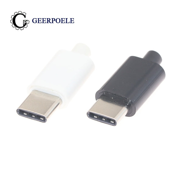 10 pcs/lot Type-C Mirco USB Connectors Male Jack Tail Plug Electric Terminals Conector Case Phone Prise