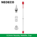 0.2mm, 0.3mm, 0.5mm Airbrush Nozzle Airbrush Needle Nozzle Cap Replacement Parts for Airbrush Spray Gun Sprayer Accessories