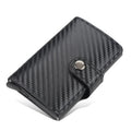 New Men women smart wallet Credit Bank card holder fashion purse Aluminum alloy Business Casual Mini wallet Brand PU Purse