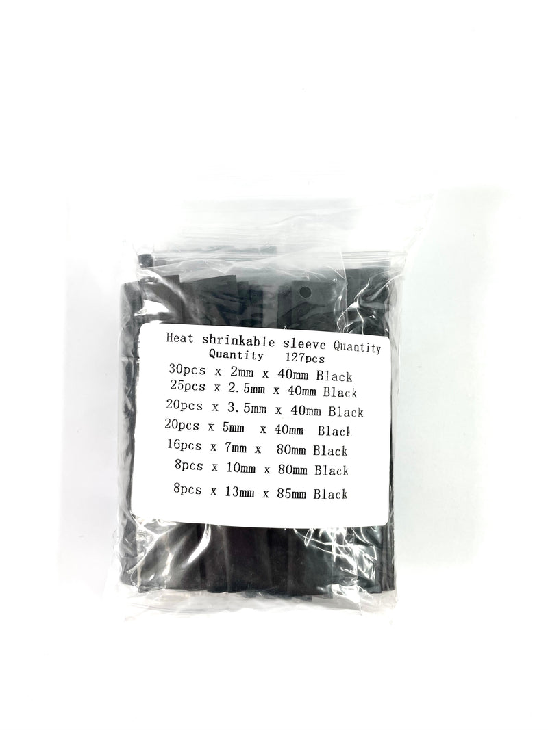 127 Pcs Heat Shrink Sleeving Tube Tube Assortment Kit Electrical Connection Electrical Wire Wrap Cable Waterproof Shrinkage 2:1
