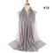Muslim Bubble Chiffon Hijab Scarf Women Solid Color Soft Long Shawls and Wraps Georgette Head Scarves Ladies Hijabs