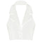 Womens Stripe Vests Elegant OL Waistcoat Suit Vest Halter Neck V-Neck Office Ladies Crop Tops Business Formal Work Wear Mujer