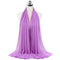 Muslim new Bubble Chiffon Hijab Scarf Women Solid Color Soft Long Shawls and Wraps Georgette Islamic Head Scarves Ladies Hijabs