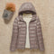 2021 New Women Thin Down Jacket White Duck Down Ultralight Jackets Autumn And Winter Warm Coats Portable Outwear