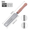 Ryoba Japanese Saw 3-Edge Tooth Pull Saws Flexible Flush Cut Hand Saw for Tenon Wood Fine Cutting Woodworking