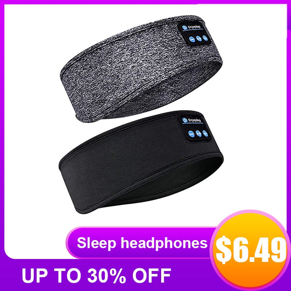Wireless bluetooth 5.0 Earphones Sleeping Eye Mask Music player / Sports headband Travel Sweatband Headset Speakers Headset2021
