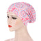 2021 New Elastic Fashion Turban Hat Solid Color Women Warm Winter Headscarf Bonnet Inner Hijabs Cap Muslim Hijab femme Wrap Head
