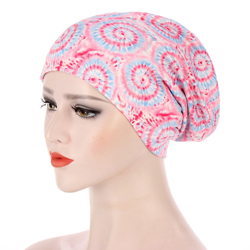 2021 New Elastic Fashion Turban Hat Solid Color Women Warm Winter Headscarf Bonnet Inner Hijabs Cap Muslim Hijab femme Wrap Head