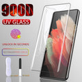 900D UV Tempered Glass For Samsung Galaxy S21 Plus Ultra S22 Screen Protector Note 20 10 9 8 Plus S10E S20 5G S 21 5G S10+ Film