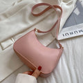 2022 New Women&#39;s Fashion Handbags Retro Solid Color PU Leather Shoulder Underarm Bag Casual Women Hobos Handbags