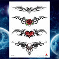 Girls Bracelet Chains Rose Tattoo Stickers Butterfly Body Arm Totem Tattoos Temporary Women Wrist Sexy Black Fake Tatoos