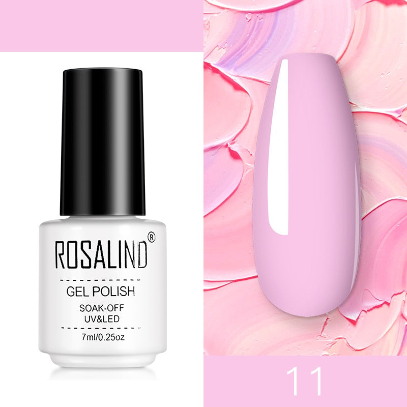 ROSALIND Nail Gel Polish Semi Permanent Polish All For Manicure Nails Art UV Hybrid Varnishes Gellak Base TOP Primer For Nails