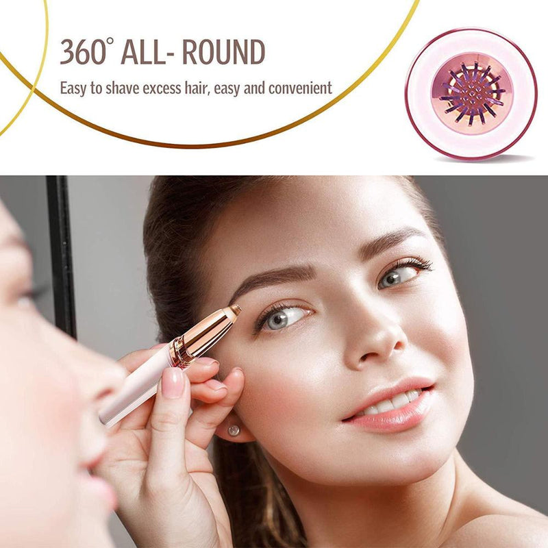 Women Electric Eyebrow Trimmer Security Hair Removal Eye Brow Epilator Mini Shaper Shaver Painless Razor Facial Hair Remover