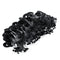 60pcs 10 Group High Quality Black Rubber Space Beans Stopper Suitable For Fishing Line 2.5-5