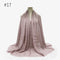 180X95CM Women Classic Muslim Crinkle Hijab Scarf Soft Cotton Head Scarves Turban Shawls Wraps Islamic Headband Femme Musulman